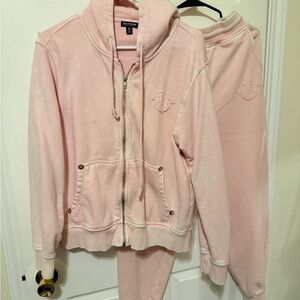 True Religion Light Pink Women's Hoodie Jacket